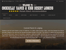 Tablet Screenshot of highdesertlodging.com
